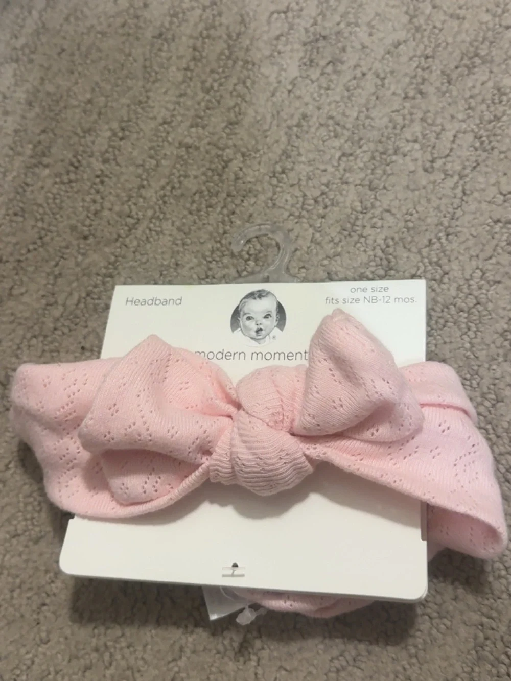 Modern moments brand new never opened or used baby girl headband NB-12 months!